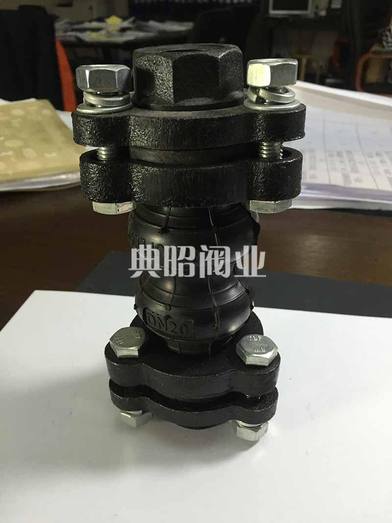 上?？蓳闲噪p球橡膠接頭 空調(diào)雙球型螺紋軟連接
