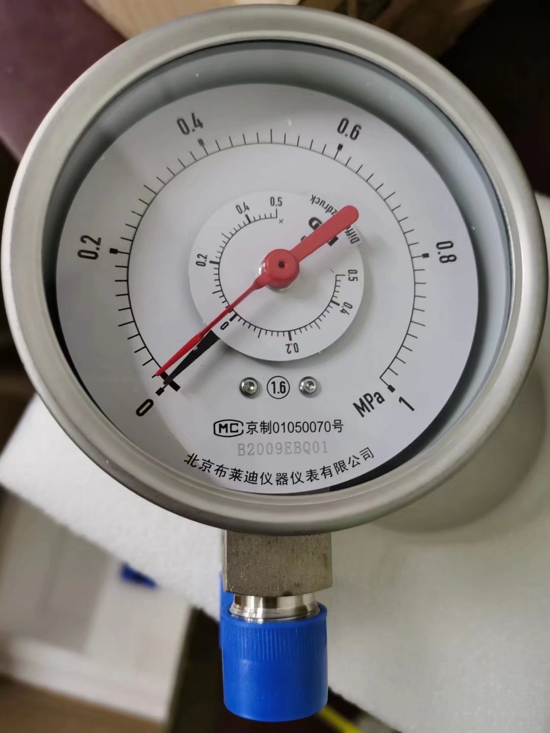 布萊迪BLD銅雙針管差壓表YCS-100-AO