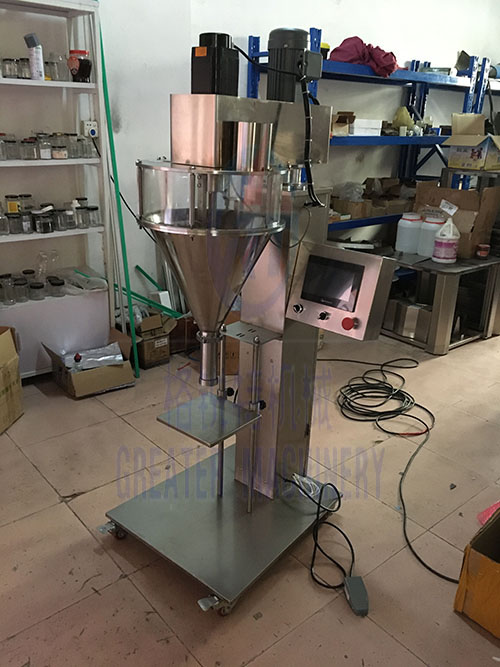 半自動1-5公斤粉末立式直螺桿給料灌裝機(jī) 電子稱重包裝機(jī)