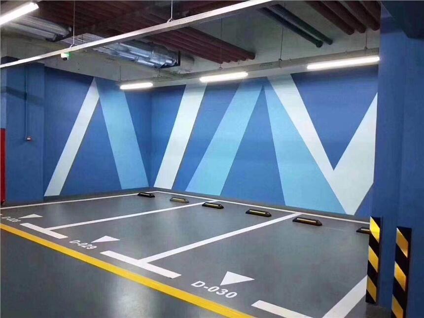 河北石家莊華歐HO71停車場(chǎng)地坪漆超長(zhǎng)質(zhì)保