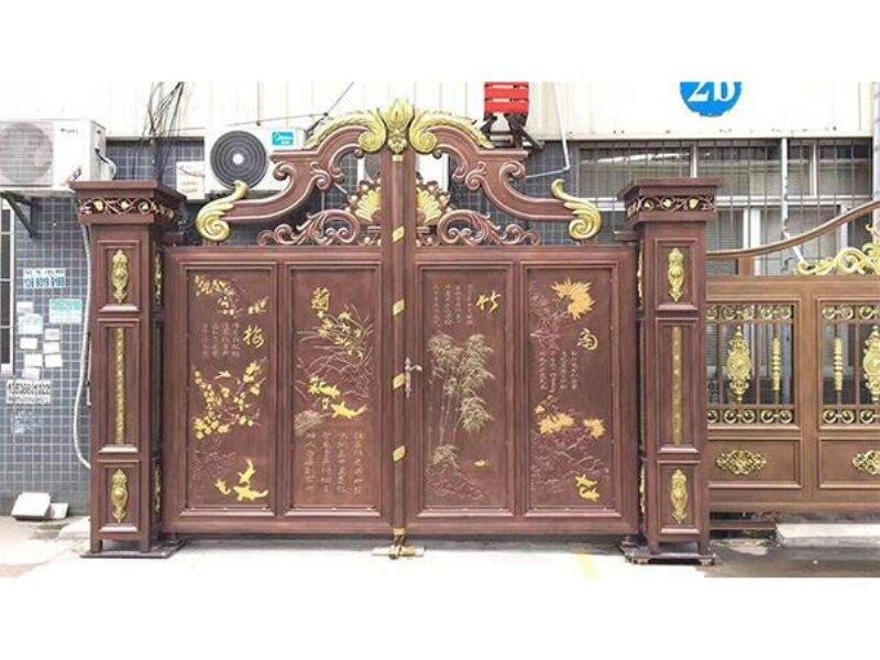 天津河北區(qū)鋁合金別墅大門鋁合金陽(yáng)臺(tái)護(hù)欄怡然自樂