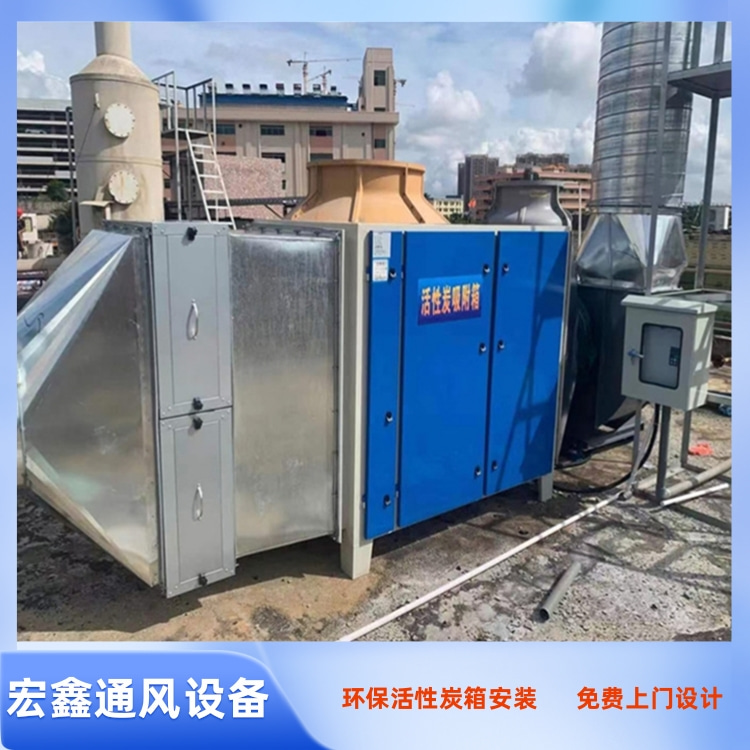 贛州通風管道廠家承接車間廢氣管道加工活性炭箱安裝
