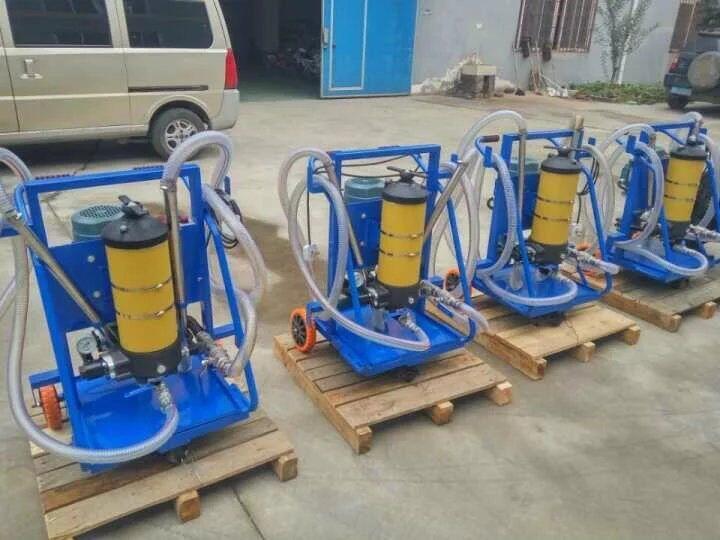 新鄉(xiāng)電廠便攜式濾油小車(chē)GLYC-25*高粘度油用濾油機(jī)