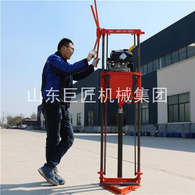 QZ-2B型號汽油動力回轉(zhuǎn)式巖心鉆機(jī) 20米輕便取芯鉆機(jī)