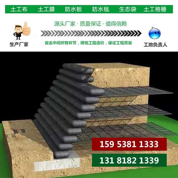 汝州哪里賣綠色聚丙烯土工袋的護(hù)坡帶草種袋子