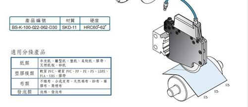 友聚motoknife現貨MT-A310型半斷式微調氣動刀架分切刀片嘉利銳牌
