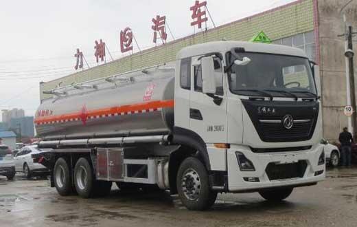 油罐車廠家,東風天龍后雙橋罐式車,SLS5260GRYD6型易燃液體罐式運輸車
