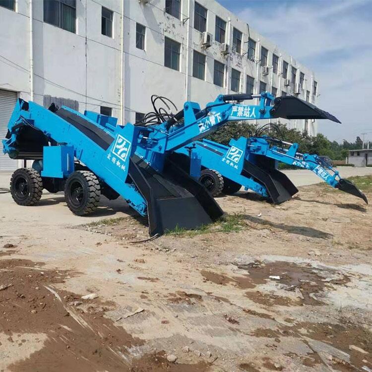 小型扒渣機 50型輪式扒渣機 實心輪胎 液壓行走 后導向轉(zhuǎn)彎