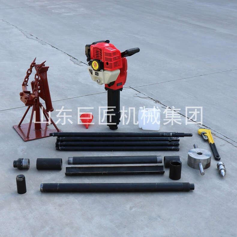 15米輕便可拆卸取土鉆機(jī)單人可操作的手提式土壤工程鉆機(jī)