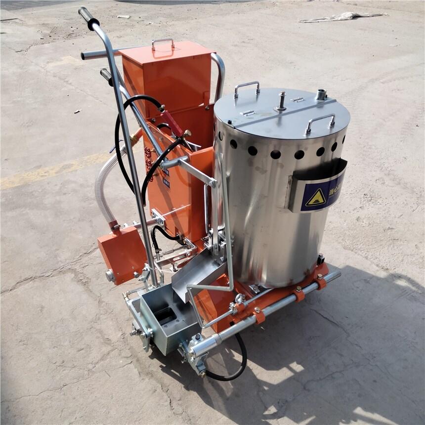 人行道路標(biāo)志線畫線車 手推熔料劃線一體熱熔劃線機(jī)
