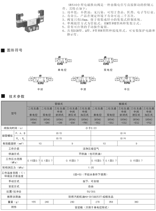 安康SR540-PS28DK,二位五通滑柱式電控?fù)Q向閥,低價(jià)促銷|