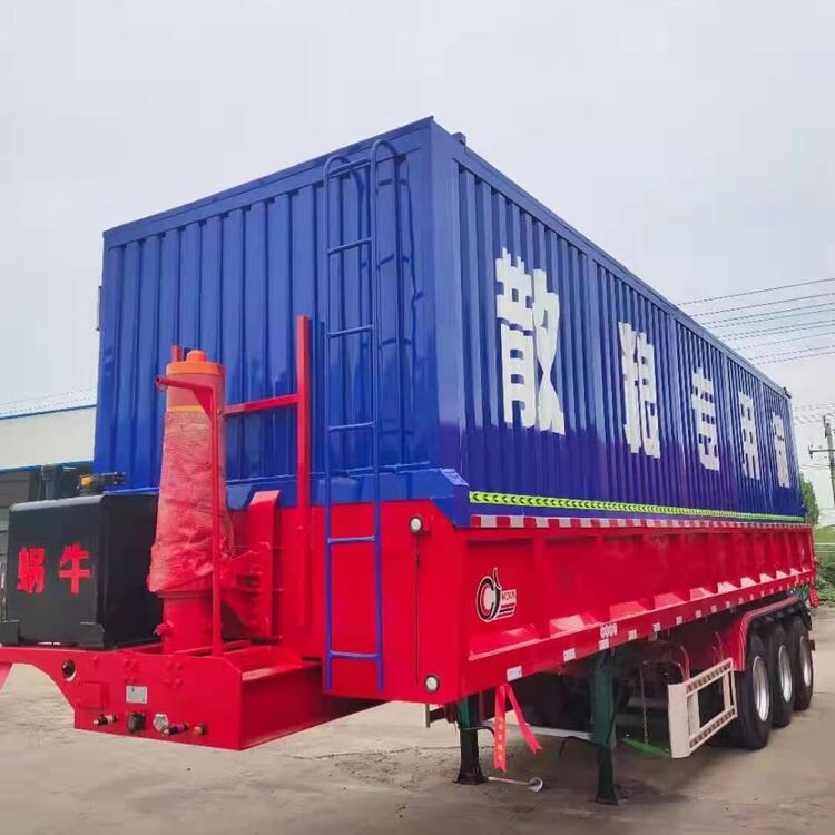 上海8.5米一體后翻自卸半掛車直銷