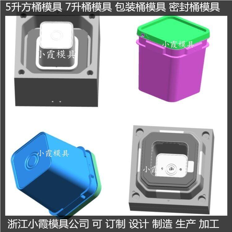 制造塑料涂料桶模具，生產(chǎn)塑料模具