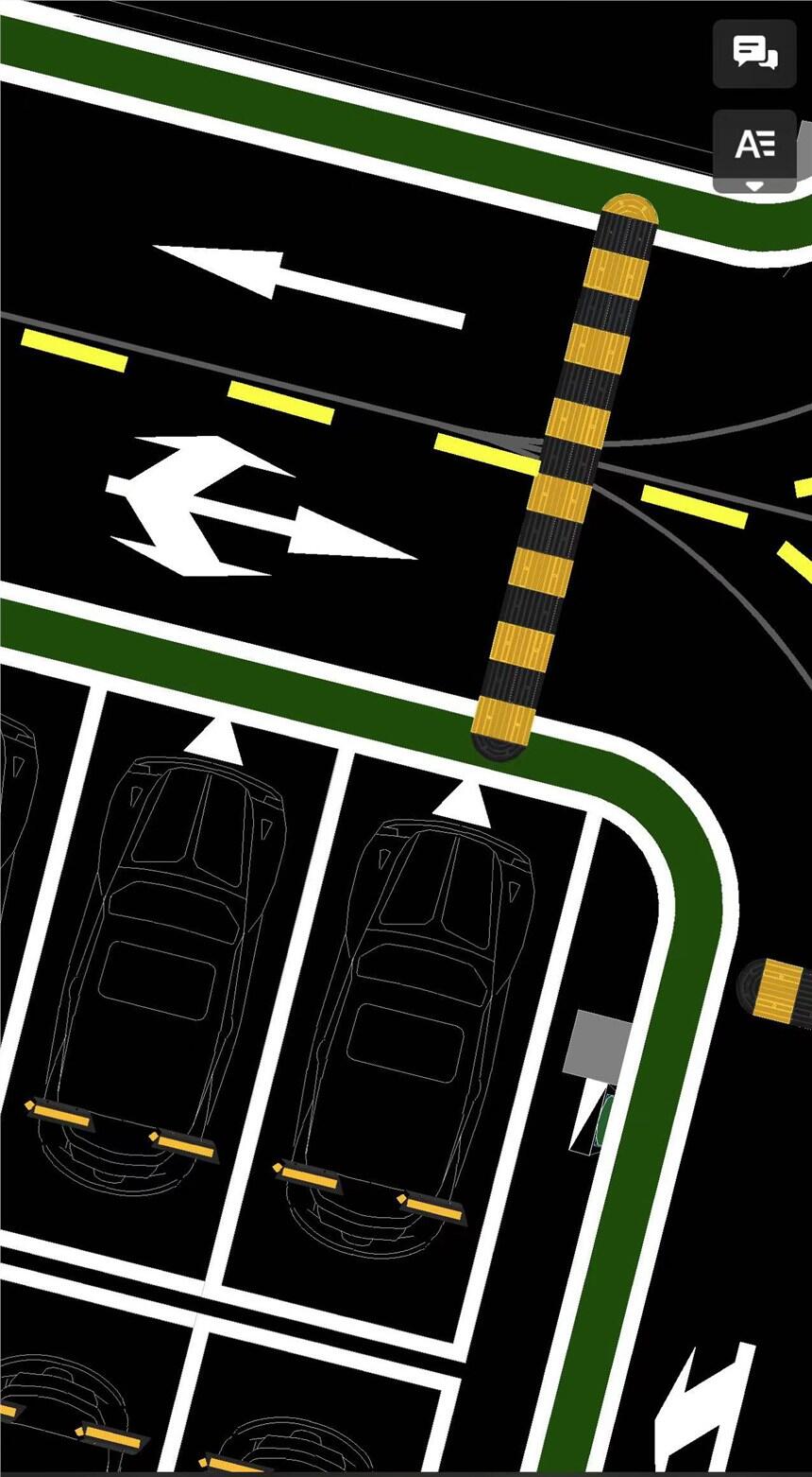 南京道路劃線-達(dá)尊地下車(chē)庫(kù)停車(chē)場(chǎng)人行道標(biāo)線寬度設(shè)置