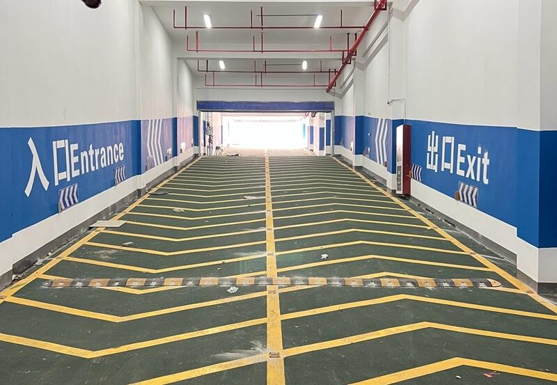 南京道路劃線-目賞地下車庫停車場汽車坡道設(shè)計(jì)