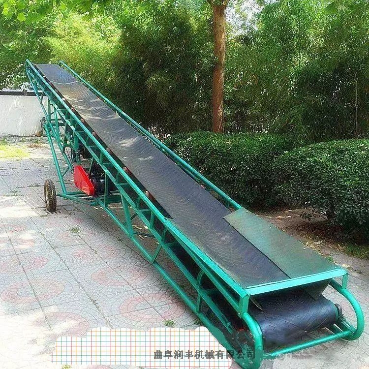加工廠物料傳送機 大傾角皮帶輸送機 10米長格擋傳送機