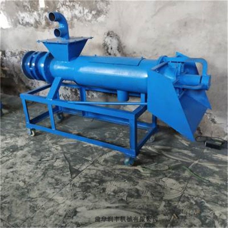 合陽縣螺旋擠糞機(jī) 不銹鋼脫水機(jī) 潤豐糞便擠干機(jī)