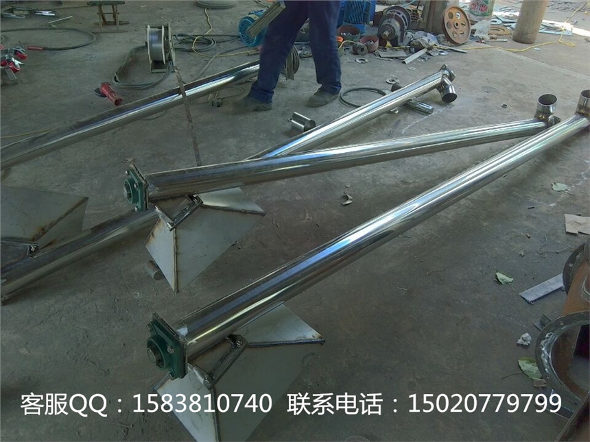 不銹鋼螺旋上料機(jī) 飼料糧食蛟龍?zhí)嵘龣C(jī) 干粉不銹鋼輸送機(jī)