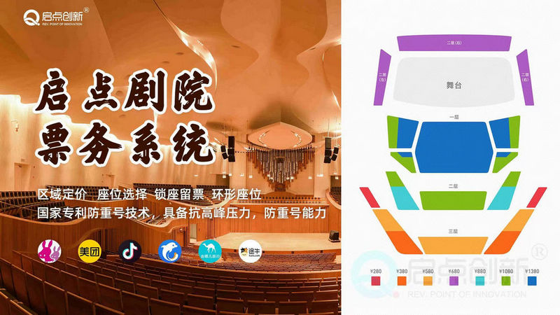 啟點影劇院票務(wù)系統(tǒng) 劇院門票微信預(yù)訂 自動鎖位