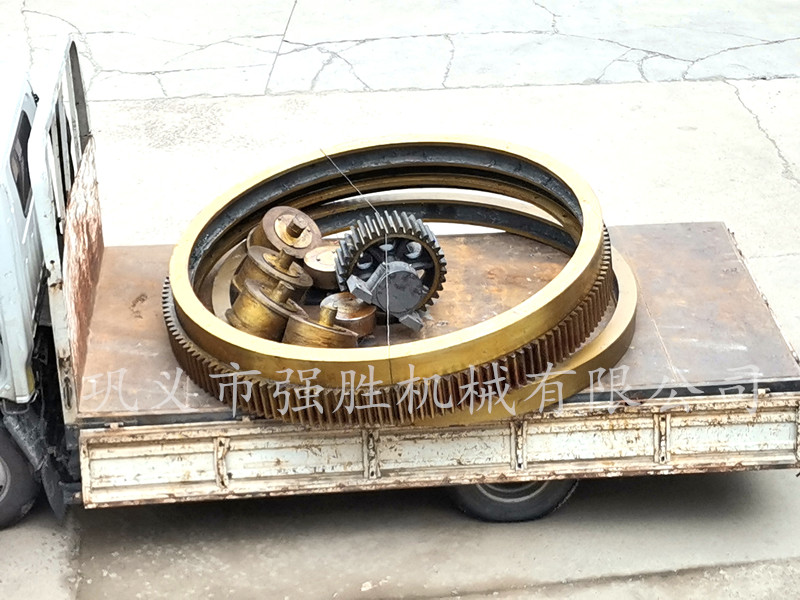 強勝供應烘干機滾圈托輪擋輪 耐磨烘干機大齒輪大齒圈