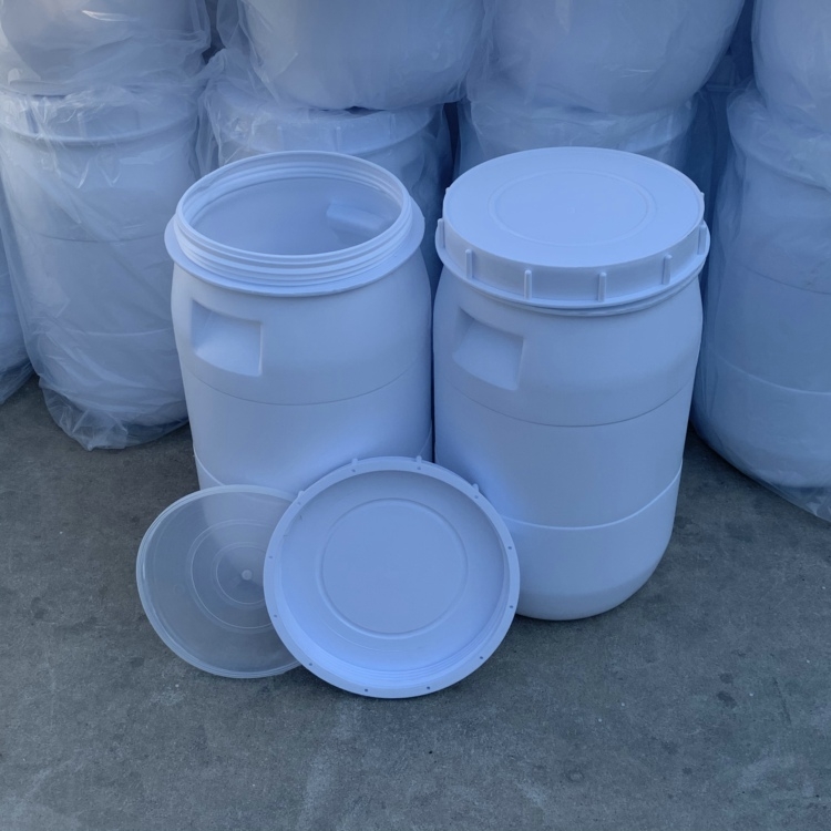 白色40L塑料桶 開口40升塑料桶 螺旋蓋PE桶 新利塑業(yè)
