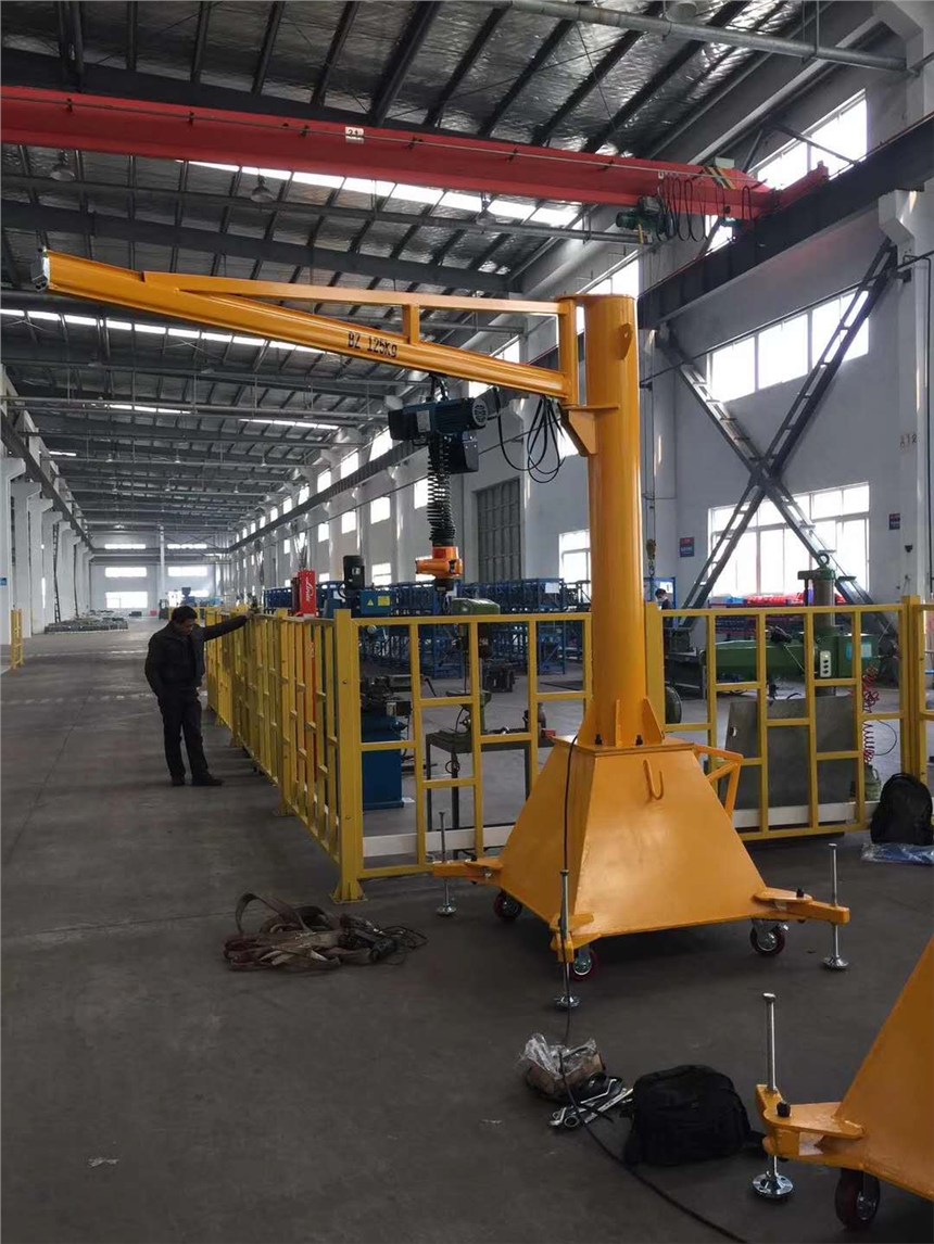 移動式懸臂吊 天津懸臂吊廠家 環(huán)鏈葫蘆旋轉式懸臂起重機