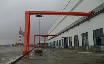 天津塘沽龍門吊 MHB型5噸10噸包廂半門式起重機(jī) 簡單方便
