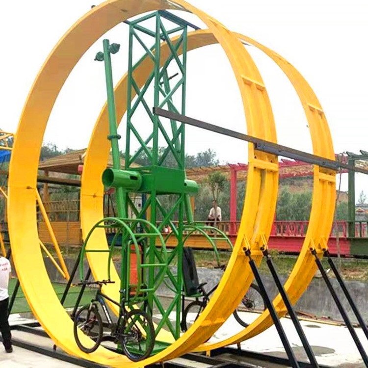 可以360度旋轉(zhuǎn)網(wǎng)紅單車 無動(dòng)力旋轉(zhuǎn)自行車 大型戶外游樂設(shè)備