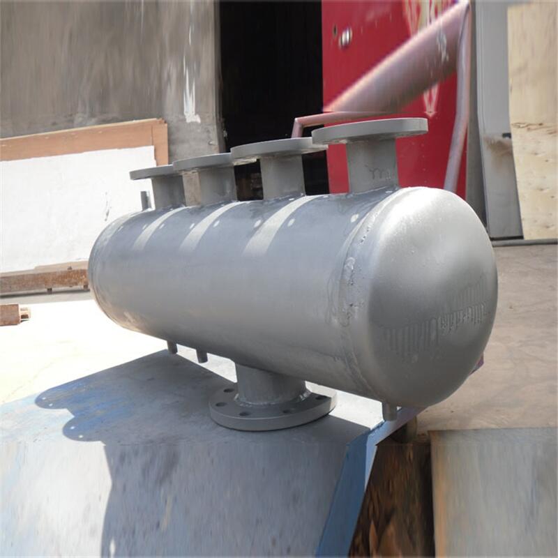 不銹鋼分水器 黃石管徑800分水器集水器