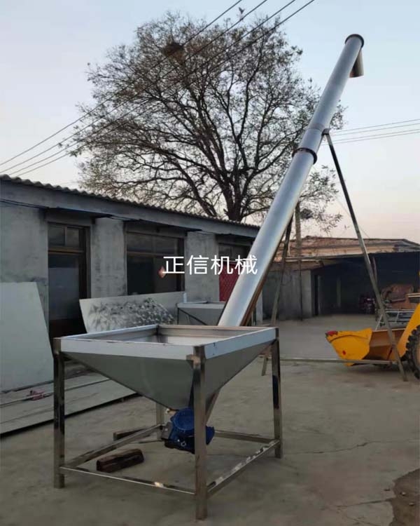 273大管徑輸送機(jī)，化工顆粒上料機(jī)，不繡鋼螺旋加料機(jī)