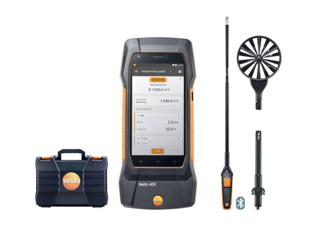 testo 400 - 空調(diào)通風系統(tǒng)測量套裝1（含16mm葉輪風速探頭）