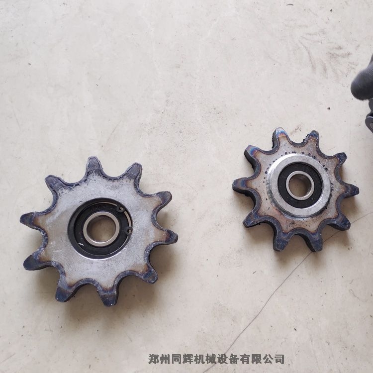 混凝土水泥砂漿攪拌機鏈條壓輪 10/12齒張緊鏈輪 可配6分和1寸長鏈條
