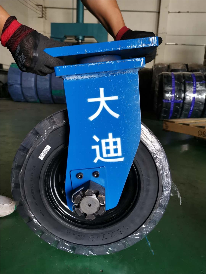 訂制風(fēng)力發(fā)電設(shè)備實(shí)心輪胎400x200帶定向轉(zhuǎn)向架子高載重
