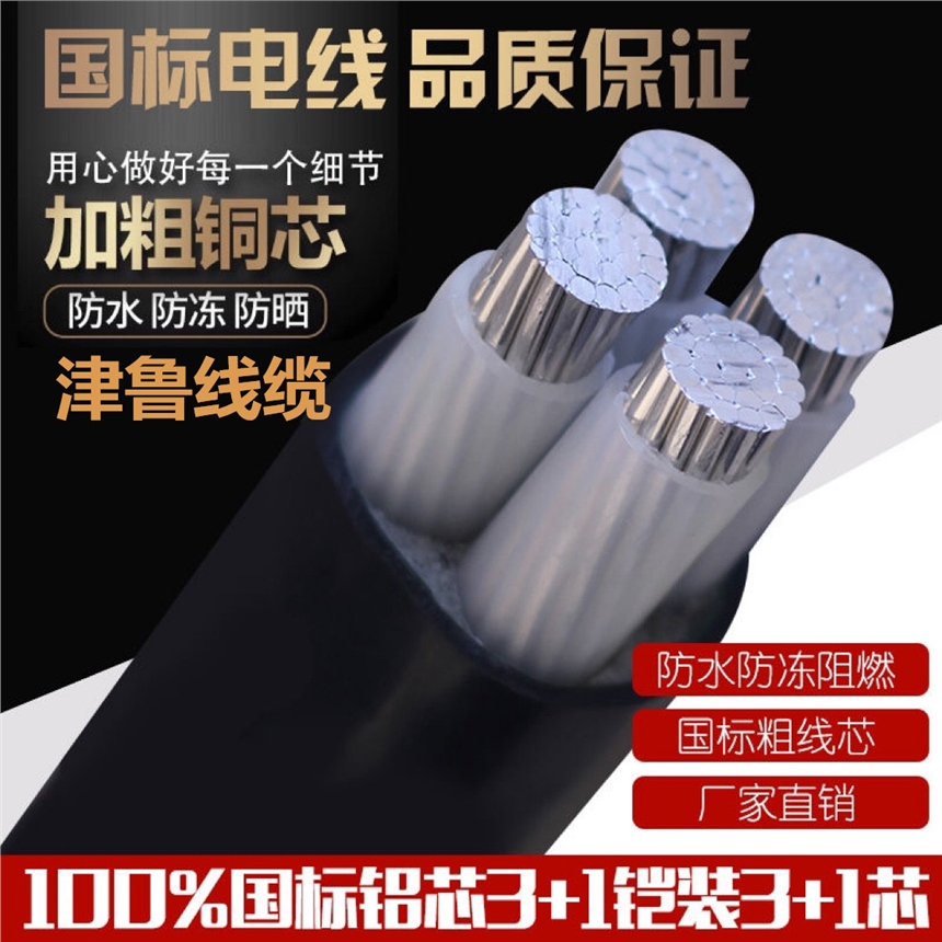ZRYJV4*50+1*25銅芯電纜現(xiàn)貨哪里有？津魯線纜有限公司