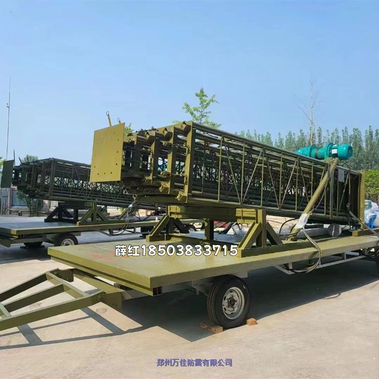MST移動(dòng)二次雷達(dá)電動(dòng)升降塔,65米側(cè)翻式天線升降桿,高位氣動(dòng)升降桅桿