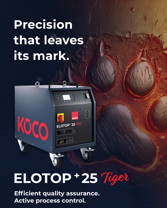 K?co螺柱焊接機ELOTOP+25 Tiger用于焊接大型螺釘