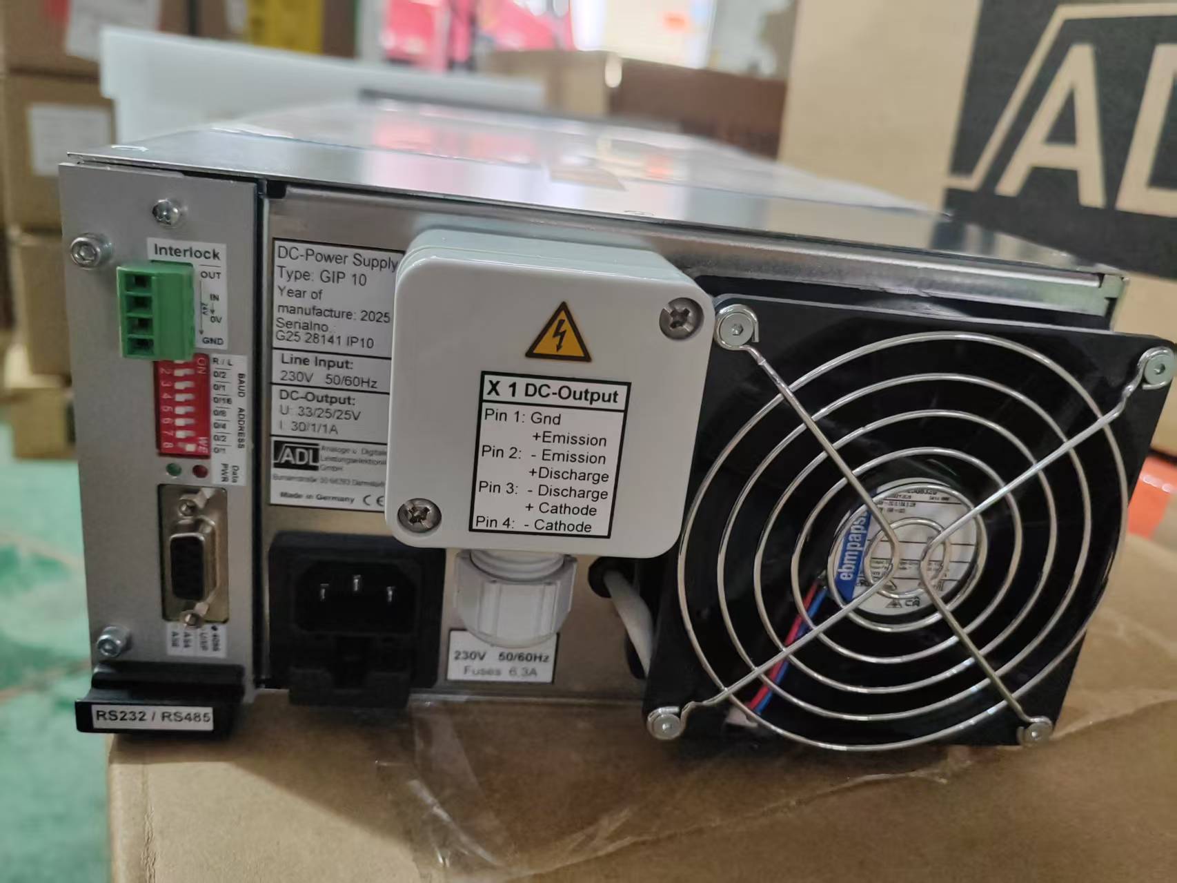 德國(guó)ADL中和器電源GIP10直流電源用于工業(yè)薄膜涂層系統(tǒng)