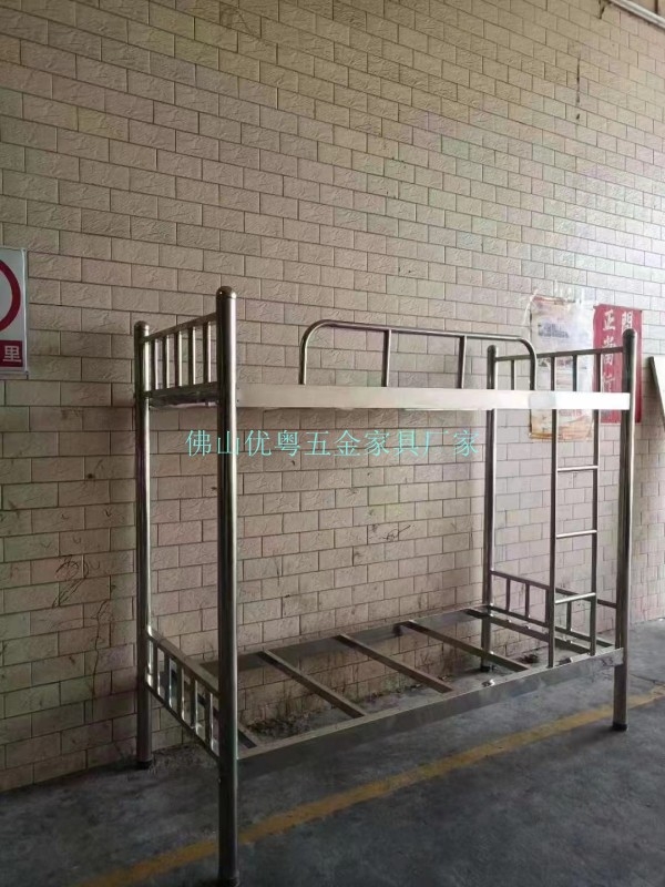 汕頭、潮州、揭陽清遠(yuǎn)鐵架木板床上下鋪鐵床批發(fā)工地鐵板員工床廠家