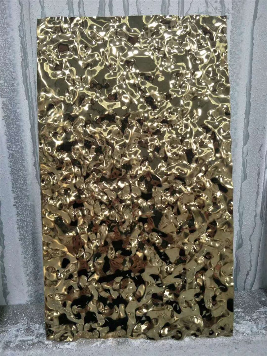 南京0.5MM厚度水波紋不銹鋼板多少錢一平方