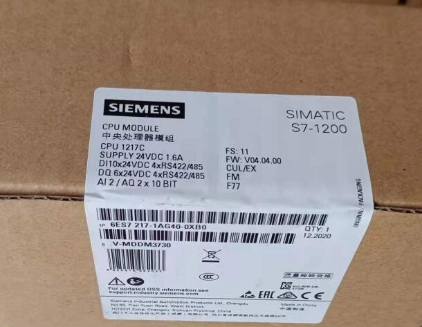 T6ES7217-1AG40-0XB0 S7-1200CPU 1217C  o