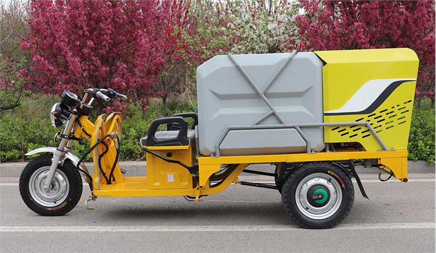 楊凌學校用電動三輪高壓沖洗車