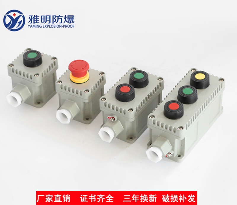 LA53-2D ExdIIBT4 220V10A防爆帶燈控制按鈕箱