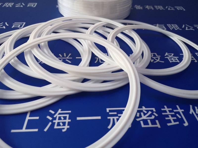 聚四氟乙烯食品級(jí)密封圈 衛(wèi)生級(jí)PTFE快裝卡箍墊片 支持非標(biāo)定制