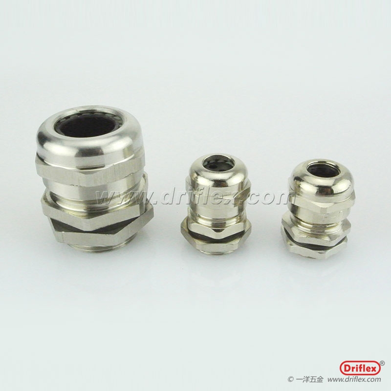 金屬電纜格蘭頭銅鍍鎳電纜接頭M12*1.5-M64*2.0
