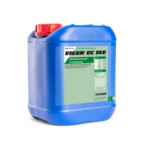 德國(guó)zestron VIGON? UC 160水基網(wǎng)板底部擦拭清洗液