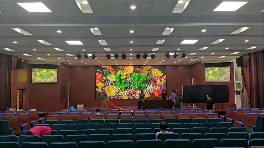 晚會舞臺P3LED電子大屏尺寸設(shè)計 背景墻P3LED屏效果