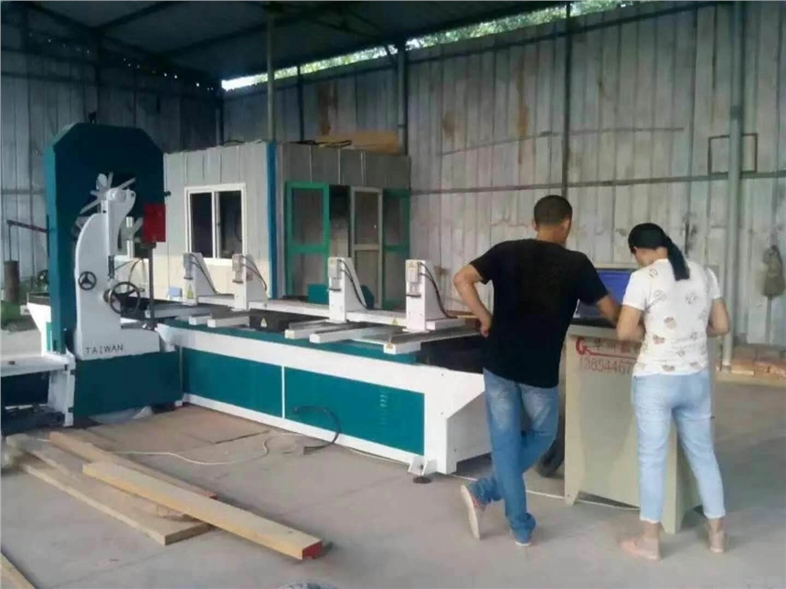 數控木工跑車帶鋸機 圓木下料鋸 全自動帶鋸機華洲支持定做