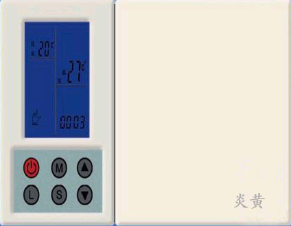 大液晶顯示壁掛爐無(wú)線溫控器YH-010b