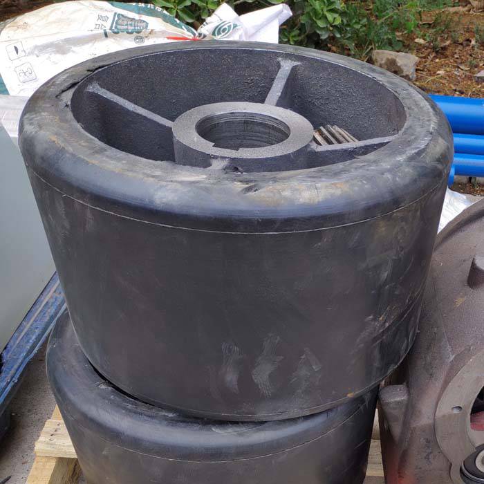 jzm750攪拌機(jī)膠輪 混凝土攪拌機(jī)承重托輪 砂漿滾筒驅(qū)動摩擦輪 直徑360mm