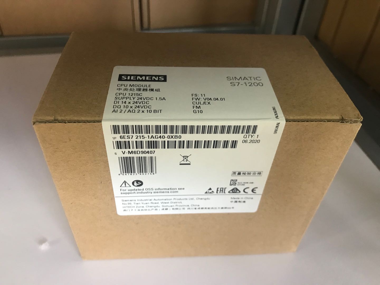 TS7-1200 1215C(sh)CPUģK6ES7215-1BG40/1AG/1HG40-0X
